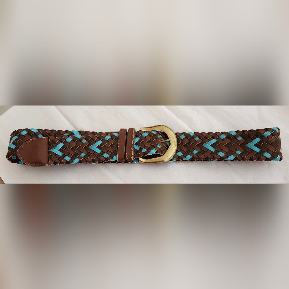 Arizona Jean Co. Braided Belt with Gold Buckle
